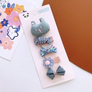 MyKids-USA Versatile Hair Accessory For Babies: Beautiful Colorful Small Butterfly Bow Hair Clip Sets - 1 of 1
