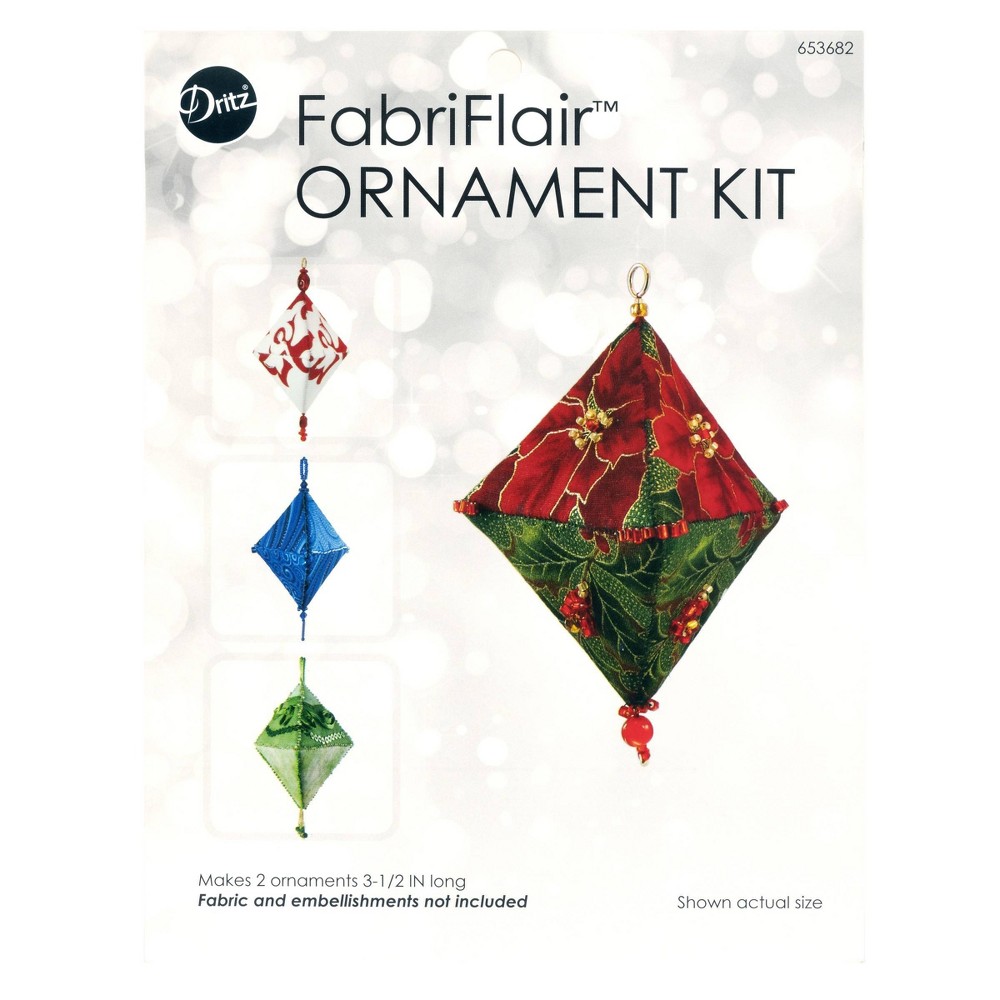 Dritz Ornament Kit Trilliant Pattern: DIY Craft Activity for Ages 12+, Includes Patterns, Paper Material