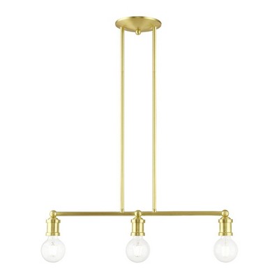 Livex Lighting Lansdale 3 - Light Chandelier in  Satin Brass