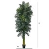 Nearly Natural 10-ft Triple Stalk Golden Cane Artificial Palm Tree - 2 of 4