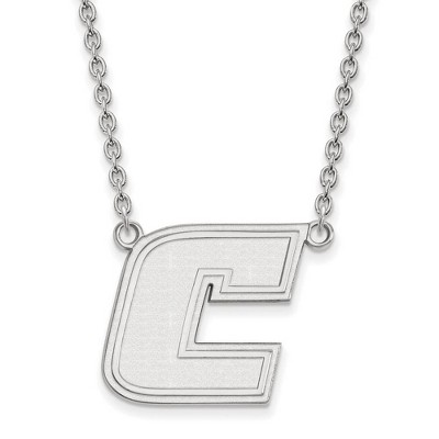 Black Bow Jewelry 14k White Gold Tennessee at Chattanooga Mocs NCAA Necklace 18 Inch
