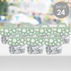 Big Dot of Happiness Sage Green Daisy Flowers - DIY Floral Party Clear Goodie Favor Bag Labels - Candy Bags with Toppers - Set of 24 - 2 of 4
