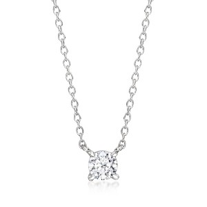 Ross-Simons 0.25 Carat Lab-Grown Diamond Solitaire Necklace in Sterling Silver - 1 of 3