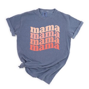 Simply Sage Market Women's Retro Mama Wave Short Sleeve Garment Dyed Tee - 1 of 2