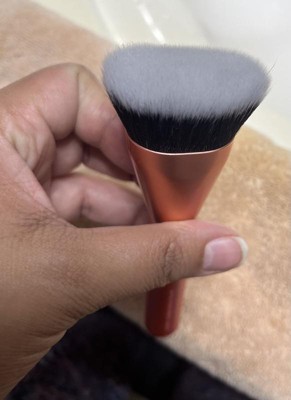 Real Techniques Snatch + Sculpt Contour Makeup Brush, For Liquid & Cream  Contour & Bronzer, Flat Top & Oval Head For Blending & Buffing, Dense,  Synthetic Bristles, Vegan & Cruelty Free, 1