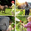 Giraffe Tools Garden Retractable Mounted Hose Hangers Dark Gray - 2 of 4