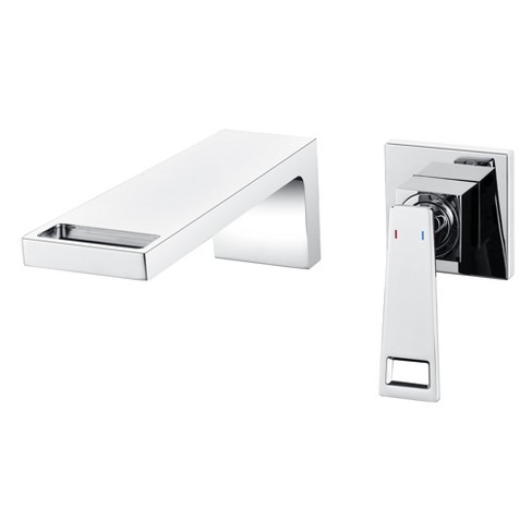 Sumerain Waterfall Brass Wall Mount Bathroom Sink Faucet, Vanities Faucets, Chrome - image 1 of 4