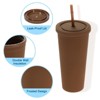 Unique Bargains Insulated Double Wall Acrylic Straw Tumbler - 3 of 4