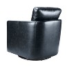 Set of 2 Hugo Transitional Wooden Upholstered Swivel Chair With Metal Base For Bedroom And Living Room| ART OF LIVING DESIGNS - 4 of 4