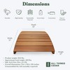 All Things Cedar Wooden Bridge, Outdoor Garden Handcrafted Stylish Walkway for Backyards, Streams, or Ponds - 3 of 4