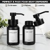 LunaLulinlk Black Foaming Soap Dispenser Glass Hand Soap Bottle for Kitchen and Bathroom - 4 of 4