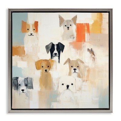 Stupell Industries Modern Dog Collage, 18" x 18"