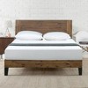 Tonja Wood Platform Bed Frame With Headboard Brown - Zinus : Target