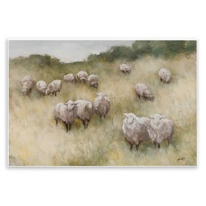 Stupell Industries Sheep Herd in Rural Grassland, 15" x 10" - 1 of 4