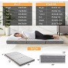 Vipbear Tri Memory Foam Folding Mattress,4 Inch Foldable Mattress for Yoga/RV Tri-fold Mattress with Washable Cover, Storage Bag & Non-Slip Bottom - 2 of 4