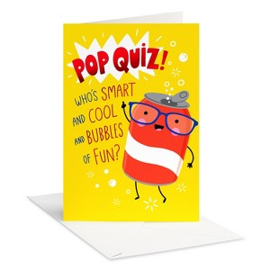 Back to School Card for New School Year Pop Quiz - 1 of 3