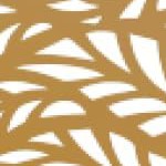 green leaf pattern-brown