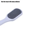 Unique Bargains Plastic Coarse And Fine Dual Sided Foot File Removes Dead Skin Pedicure White 1 Pc - 3 of 4