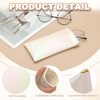 Unique Bargains Travel PU Leather Soft Squeeze Top Sunglass Pouch Organizer 2 Pcs - 3 of 4