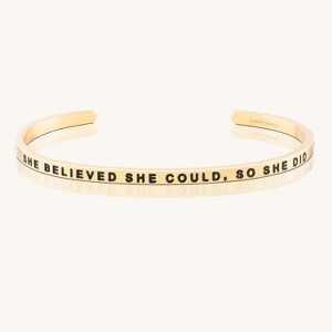 Mantra Jewelry - She Believed She Could, So She Did bracelet - 1 of 4