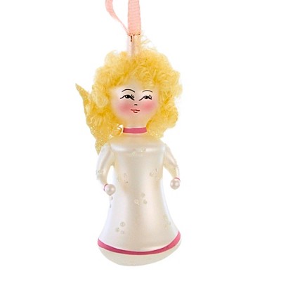 Italian Ornaments 3.0 Inch Angelina In Pink Angel Italian Ornament Tree Ornaments