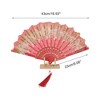 Unique Bargains Butterfly with Tassel Folding Fan 1 Pc - 2 of 4