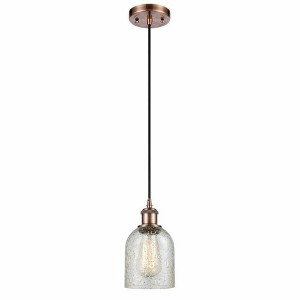 Caledonia - 1 Light Cord Hung Mini Pendant In Industrial Style-10 Inches Tall and 5 Inches Wide - 1 of 1