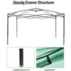 Portable Greenhouse, Instant Pop-Up Plant Gardening Green House Canopy, Outdoor Grow Tent with Zippered Doors, Roll-Up Side Windows - 3 of 4