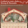 YOOCOZZ Playful Christmas Decoration - Xmas Advent Calendar with 24 Countdown Drawers and LED Lights, Wooden Advent Calendar House, Battery Operated - 3 of 4