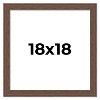 PosterPalooza | 18x18 Wide Barnwood Picture Frame, UV Acrylic, 6 Finishes - Grey, Brown, White, and Black - 2 of 4
