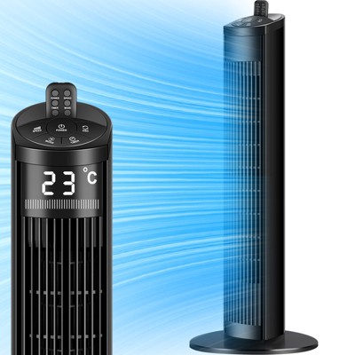 Musment Tower Fan, 36" Quiet Floor Fans, 3-Speed, 15H Timer, LED Display, Oscillating Portable Standing Fans for Home, Bedroom & Office