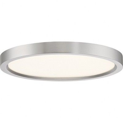 Quoizel Lighting Outskirts 1 - Light Flush Mount in  Brushed Nickel