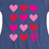 Girls' - Barbie - Heart Grid Fit & Flair Cap Sleeve Dress - 2 of 3
