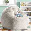 XL Fuzzy Kids' Bean Bag Cream - Pillowfort™ - 2 of 4