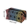 Unique Bargains Women Geometric Makeup Bag Yellow Green Blue Pink 1 Pc - 3 of 3
