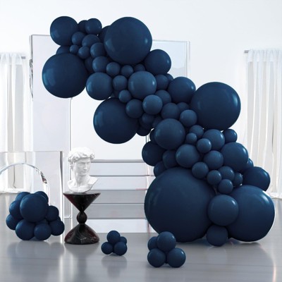 PartyWoo Balloons Navy Blue Matte Dark 36 18 12 10 5 Inch 127 pcs
