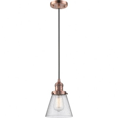 Innovations Lighting Bell 1 - Light Pendant in  Antique Copper