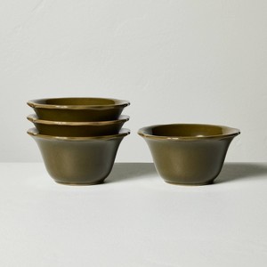 Set of 4 Carved Edge Mini Bowls - Hearth & Hand™ with Magnolia - 1 of 3