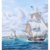 Old Modern Handicrafts “Whaler ‘Lexington’ Leaving Nantucket” Oil Painting – Hand-Painted Marine Canvas Wall Art, 47x31 in. - 3 of 4