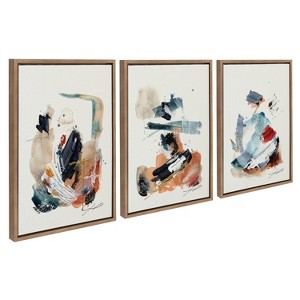 Kate and Laurel Sylvie By The Fireplace Series Framed Canvas Art Set by Xizhou Xie - 1 of 4