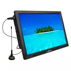 beFree Sound Portable Rechargeable 14 Inch LED TV in Black