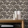 Tempaper & Co. 15 sq ft Feather Palm Peel and Stick Wallpaper by Novogratz Black - 2 of 4