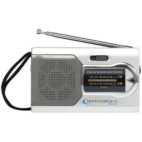 Technical Pro Am/ Fm Radio Portable Speaker Listening Device With Headphone Output :