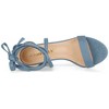 Allegra K Women's Back to College Open Toe Lace Up Chunky High Heels Strappy Sandals - 4 of 4