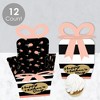 Big Dot of Happiness Best Mom Ever - Square Favor Gift Boxes - Mother's Day Party Bow Boxes - Set of 12 - 3 of 4