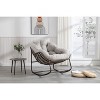 NicBex Rocking Chair Outdoor Rattan Glider Rocker Chair Accent Chair Reading Chair Comfy Chair for Front Porch, Living Room, Patio, Garden - 2 of 4