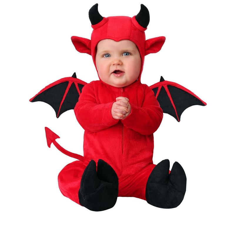 HalloweenCostumes.com Infant Adorable Devil Costume, 1 of 2