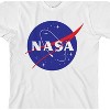 NASA Space Logo White Short Sleeve Graphic Tee Shirt Toddler Boy to Youth Boy - 2 of 3
