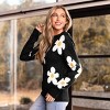 Women's Charming Daisy Knit Sweater Long Sleeve Pullover - Cupshe - image 3 of 4