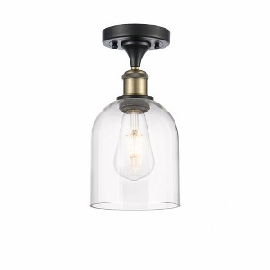 Bella - 1 Light Semi-Flush Mount In Industrial Style-10.75 Inches Tall and 5.5 Inches Wide - 1 of 1